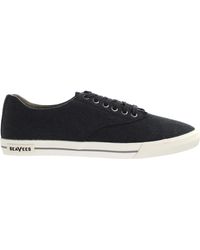 Seavees - Hermosa Plimsoll Standard Schwarzer Leinen Schwarzer Männer Plimsoll - Lyst