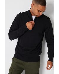 Threadbare - Zip Neck Sweater - Lyst