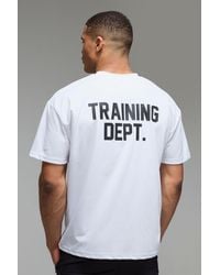 BoohooMAN - Training Dept Performance Oversized T-Shirt - Lyst