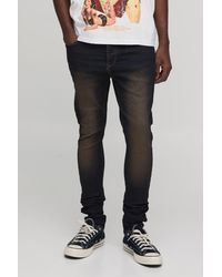 BoohooMAN - Tinted Washed Super Skinny Jeans - Lyst