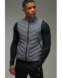 BoohooMAN - Active Reflective Quilted Regular Fit Gilet - Lyst