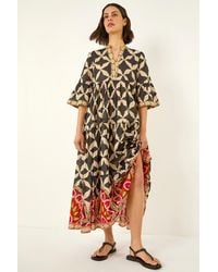 Roman - Abstract Print Boho Maxi Dress - Lyst
