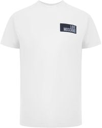 Moschino - Love Box Logo T-Shirt Cotton - Lyst