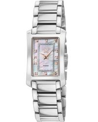 Gv2 - Luino Swiss Quartz 14600B Diamond Mop Dial, 316L Stainless Steel Watch - Lyst