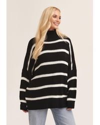 Gini London - Chunky Knit High Neck Jumper - Lyst
