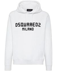 DSquared² - Milano Logo Cool Fit Hoodie Cotton - Lyst