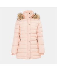 I Saw It First - Solid Patterned Hooded Snap Button Ribbed Cuff Parka Jacket - Lyst