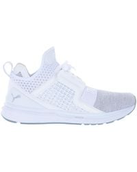 PUMA - Ignite Limitless Knit Lace Up Slip On Running Trainers - Lyst
