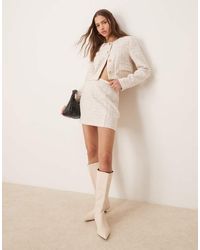 ASOS - Tailored Boucle Mini Skirt Co-Ord - Lyst