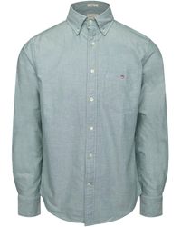 GANT - Reg Oxford Shirt Forest L - Lyst