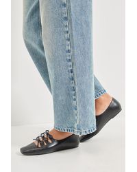 Oasis - Darielle Faux Leather Multi Bow Ballet Pumps - Lyst