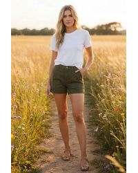Secret Label - Denim Utility Shorts Cotton - Lyst