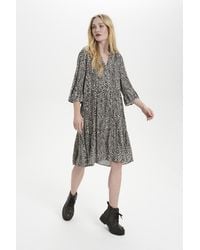 Saint Tropez - Kleid Casual Fit Ombre Zig Zebra Animal - Lyst