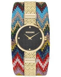 Missoni - M1 Dames Horloge Goudkleurig Mwy102122 - Lyst