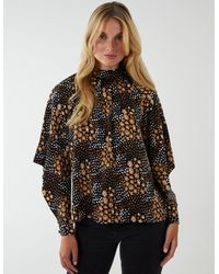 Blue Vanilla - Raglan Cut Out Sleeve Volume Top - Lyst