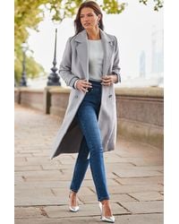 Sosandar - Double Breasted Tab Sleeve Coat - Lyst