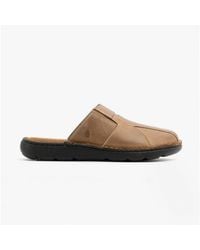Hush Puppies - Carson Leather Mule Slippers - Lyst