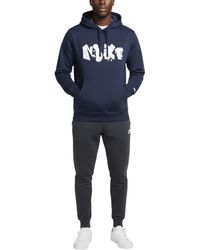 Nike - Hoodie Fleece Graphic Pullover Cotton Sportswear Hooded Sweatshirt - Lyst