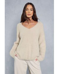 MissPap - Knitted Oversized Fluffy Jumper - Lyst