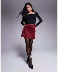 ASOS - A-Line Mini Skirt With Bow Details - Lyst