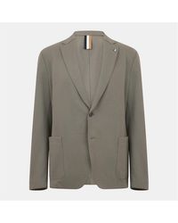 BOSS - Solid Patterned Regular Fit Blazer - Lyst