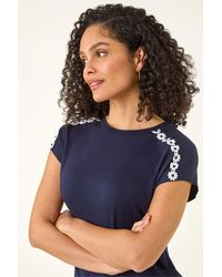 Roman - Daisy Shoulder Trim Top - Lyst