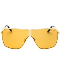 Tom Ford - Huxley Shiny Deep Sunglasses Metal - Lyst