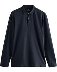 Secret Label - Cotton Rich Long Sleeve Polo Shirt - Lyst