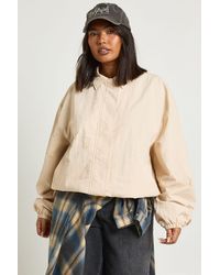 Boohoo - Plus Oversized Bomber Jacket - Lyst