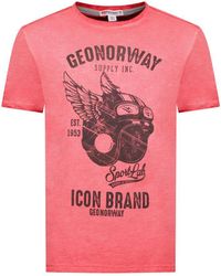 GEOGRAPHICAL NORWAY - T-shirt Met Korte Mouwen Sy1360hgn - Lyst