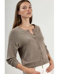 Busem - Crew Neck Buttoned Cardigan - Lyst