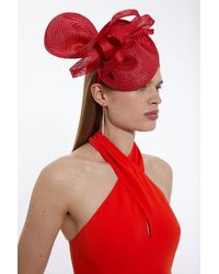Karen Millen - Asymmetric Bow Headband Fascinator - Lyst