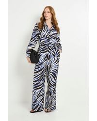 Wallis - Abstract Print Wide Leg Trouser Co-Ord - Lyst