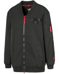 PUMA - X Adriana Lima Long Bomber Jacket 519149 01 Textile - Lyst