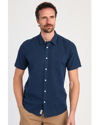 Tokyo Laundry - Linen Blend Short Sleeve Button-Up Shirt With Chest Pocket - Lyst