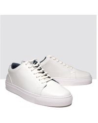 Oliver Sweeney - Hayle Antiqued Calf Leather Trainers - Lyst