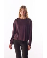 Penti - Modal Top With Slit Detail, Long Sleeve - Lyst
