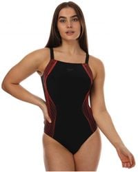 Speedo - Womenss Shaping Crystallux Printed Swimsuit - Lyst