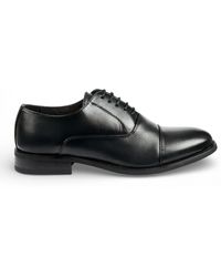 Infinity Leather - Patent Pu Cap-Toe Oxford Formal Brogue Shoes Faux Leather - Lyst