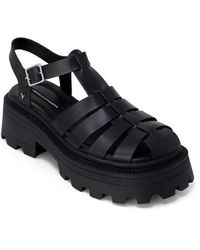 Windsor Smith - Leather Buckle/Bow Sandals - Lyst