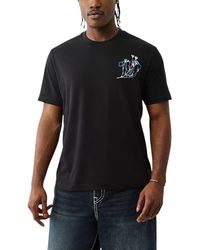 TRUE RELIGION - T Shirts Nature Graphic Crew Neck Summer Cotton Tee - Lyst