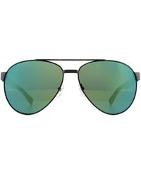 Lacoste - Aviator Matte Mirror Sunglasses Metal - Lyst