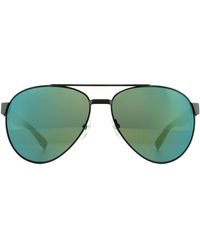 Lacoste - Aviator Matte Mirror Sunglasses Metal - Lyst
