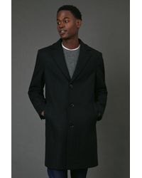 MAINE - Wool Blend Epsom Coat - Lyst