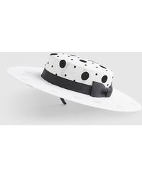 River Island - Boater Hat Sasha Polka Dot Edwina Ibbotson - Lyst