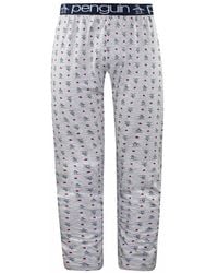 Original Penguin - Originele Penguin Jersey Lounge Grijze Pyjama Broek - Lyst