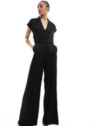Vero Moda - High Neck Short Sleeve Jumpsuit - Lyst
