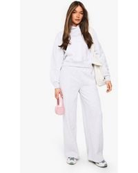 Boohoo - Pintuck Detail Straight Leg Jogger - Lyst