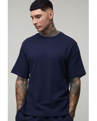 BoohooMAN - Tall Essential Regular Waffle T-Shirt - Lyst