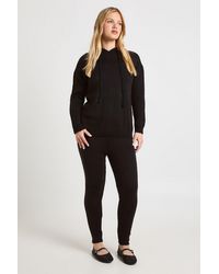Boohoo - Petite Soft Knit Hoodie & Trouser Co-Ord - Lyst